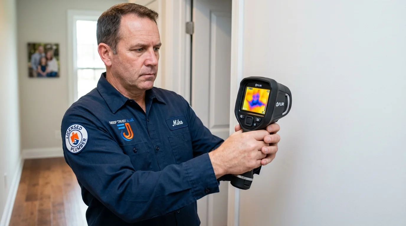 Thermal imaging leak detection by Johns Plumbing LLC in Winnetka